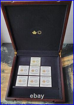 2019 Big Coin Series 5 oz. 9999 Pure Silver Reverse-Gold Plating 7-Coin SET
