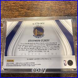 2022-23 Panini Immaculate Basketball CTS-SCU Stephen Curry 1/5 CLUTCH TIME