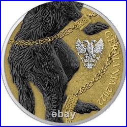 2022 Germania Beasts Fenrir Geminus Black/Gold 1 oz. 9999 Silver 2-Coin Set