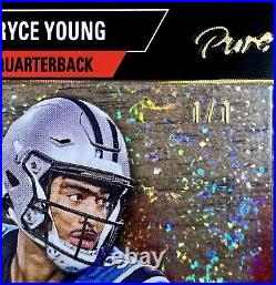 2023 Leaf Pro Set Bryce Young Pure Gold Auto Rc Rare Acetate Ssp 1/1 Panthers Qb