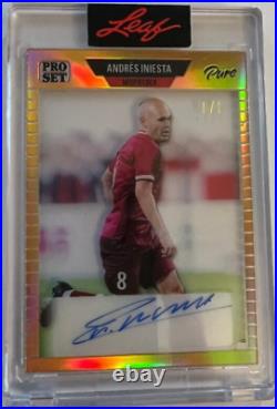 2023 Leaf Pro Set Pure'89 Pro Set Gold Spectrum #89A12 Andres Iniesta Auto 1/1