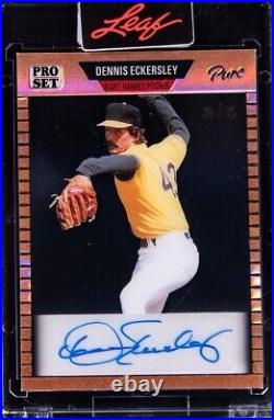 2023 Leaf Pro Set Pure Autograph Gold #89-de1 Dennis Eckersley (#20/25) Encased