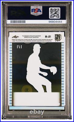 2023 Leaf Pro Set Pure John Smoltz Auto 89' Autograph Gold 1/1 Psa 9 Mint