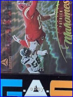 2023 Panini Luminance Patrick Mahomes /25 GOLD Perfect Condition