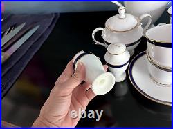 20pc Lenox Federal Cobalt Classics Collection Coffee Service for 8 perfect