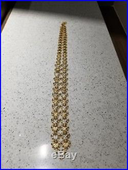 21K Gold Necklace & Earrings beautiful set 48grams 21KT Pure 2 PIECE SET