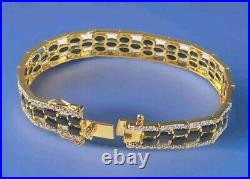 22.66 Ct Natural Sapphire 7 Inch Tennis Bracelet