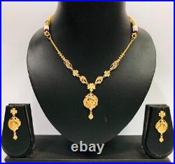 22K BIS Certified Hallmarked Solid Gold Jewellery Set Perfect for Any Occasion