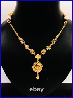 22K BIS Certified Hallmarked Solid Gold Jewellery Set Perfect for Any Occasion