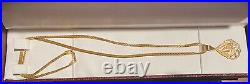 22K (Hallmark 916) PURE SOLID GOLD NECKLACE SET CHAIN AND PENDANT