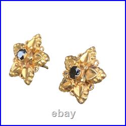 22K Pure Gold Earing Women Jewelry Flower Design Set Customized 2.80 Gram