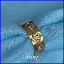 22K Pure Gold Ring Women Jewelry Design Set Customized Sizes 4.15 Gram