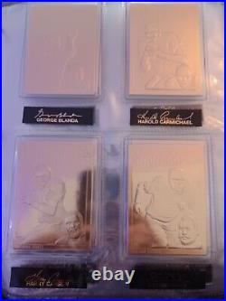 22KT Gold Football Cards From The Danbury Mint Set 1-50 Perfect Condition