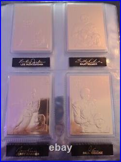 22KT Gold Football Cards From The Danbury Mint Set 1-50 Perfect Condition