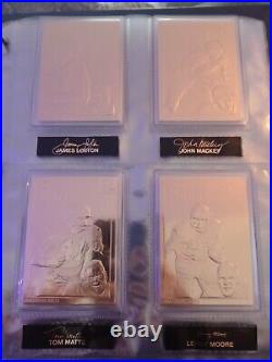 22KT Gold Football Cards From The Danbury Mint Set 1-50 Perfect Condition