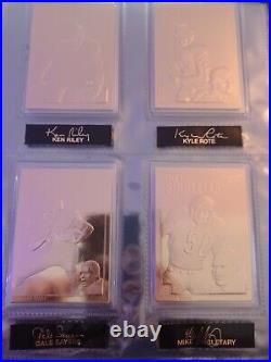 22KT Gold Football Cards From The Danbury Mint Set 1-50 Perfect Condition