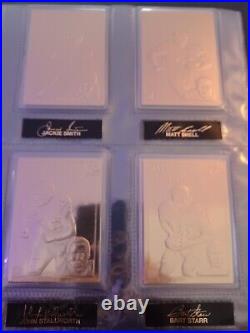 22KT Gold Football Cards From The Danbury Mint Set 1-50 Perfect Condition