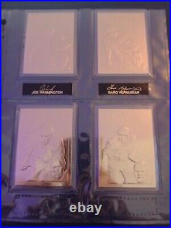 22KT Gold Football Cards From The Danbury Mint Set 1-50 Perfect Condition