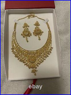 22k pure indian gold jewelry set