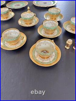 24 Karat Gold Le Mieux, TK Thun Bohemia & Victoria Czechoslovakia Antique China