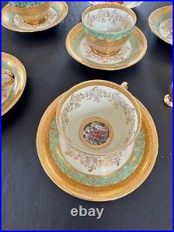 24 Karat Gold Le Mieux, TK Thun Bohemia & Victoria Czechoslovakia Antique China