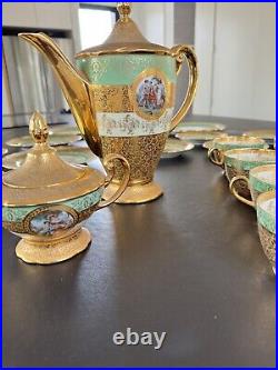 24 Karat Gold Le Mieux, TK Thun Bohemia & Victoria Czechoslovakia Antique China