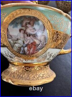 24 Karat Gold Le Mieux, TK Thun Bohemia & Victoria Czechoslovakia Antique China