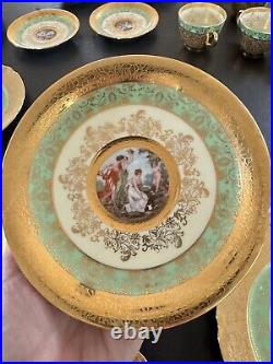 24 Karat Gold Le Mieux, TK Thun Bohemia & Victoria Czechoslovakia Antique China