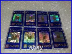 24K Gold Ingot Set 8x0.1g Pure Gold Bullion Case Jewelry Use Used