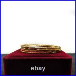 24K Pure Gold Thin Bracelet Set Ladies Bracelet Gold Jewelry