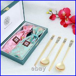 24k Pure Gold Plated A Set Of 2 Gold Spoons Owl Patterns Gift For Loved