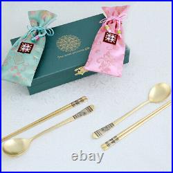 24k Pure Gold Plated A Set Of 2 Gold Spoons Owl Patterns Gift For Loved