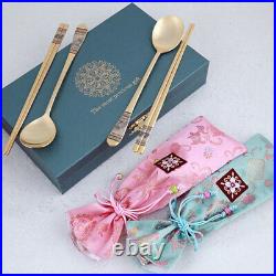 24k Pure Gold Plated A Set Of 2 Gold Spoons Owl Patterns Gift For Loved