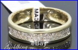 3.50ct Yellow D/VVS1 Diamond Bridal Set Engagement/Wedding Ring 10K Pure Gold