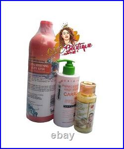 3 pcs set Pure egyptianmagic whitening lotion, serum, wash with egg yolk, carrot