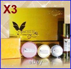 3X Mache're Gold Set Whitening Cream Perfect Brightening Smooth Face Skin Care
