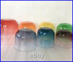 3rd octave crystal singing bowl chakra set fade color, 7pcs perfect pitch 432HZ