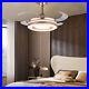 42 Fan Light LED Chandelier Invisible Ceiling Fan Retractable Blade with Remote