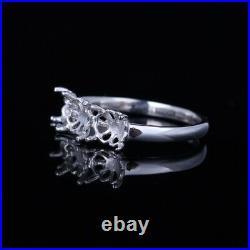 5.5mm Round Perfect Elegant Jewerly Engagement Wedding Ring Solid 10K White Gold
