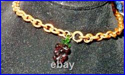 50%off Pure As Just Fallen Snow Antique Gilded Chain Glass Beads Necklace & Ears