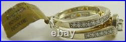 $5000+Retail NEW Diamond Wedding Engagement Ring Set 14K White Gold Sz 10