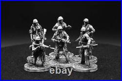 6oz Limited Soldier Set Hand Poured 999 Silver Statue Gold Spartan Bar Coin Mint