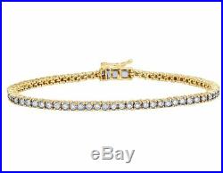 7 Ct Round Cut Diamond Tennis Perfect Bezel Set Bracelet 14k White Gold Over 7