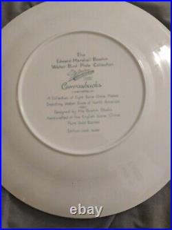7 Place Setting Edward Marshall Boehm Water Bird Collection Pure Gold Border