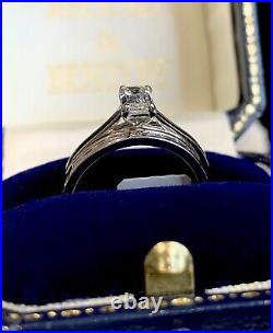75ct Real Diamond 40% set Eternity / Wedding Ring. 18ct Pure White Gold- Size M
