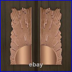 8-Inch Pure Brass Main Door Handle for All The Doors Handle (Set of 1) Rose Gold