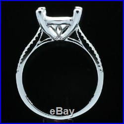 9.5-10mm Round 10K White Gold Semi Mount Wedding Diamond Perfect Ring Setting