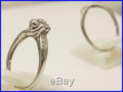 9carat 9k White Gold 1/2carat Diamond Perfect Fit Bridal Set UK-P 1/2 US-7 3/4