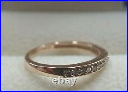 9ct Rose Gold Perfect Fit Diamond Bridal Set Size I 3/4