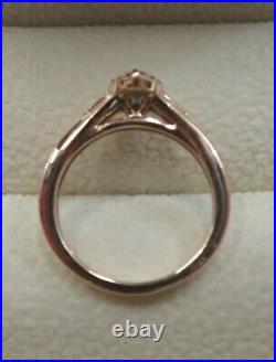 9ct Rose Gold Perfect Fit Diamond Bridal Set Size I 3/4